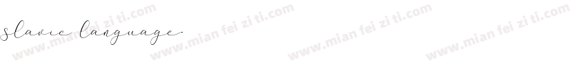 slavic language字体转换